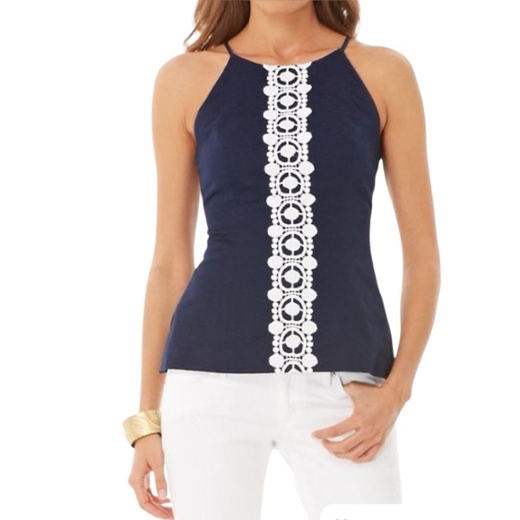 Lilly Pulitzer Annabelle Halter Top - Picture 1 of 16